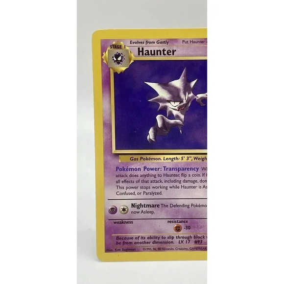 Haunter 21/62 Fossil Non Holo Rare Pokemon‎ Card WOTC Vintage 1999 - Picture 2 of 6